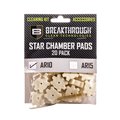 Breakthrough Clean Technologies AR-10 Chamber Star Pads, 8-32 Threads Male/Male Adapter, 2-Pack BT-AR10SCP-20PK